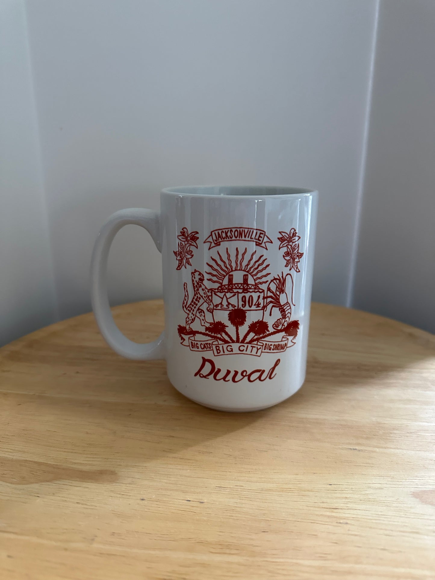 Taza de café XL con escudo de Duval 