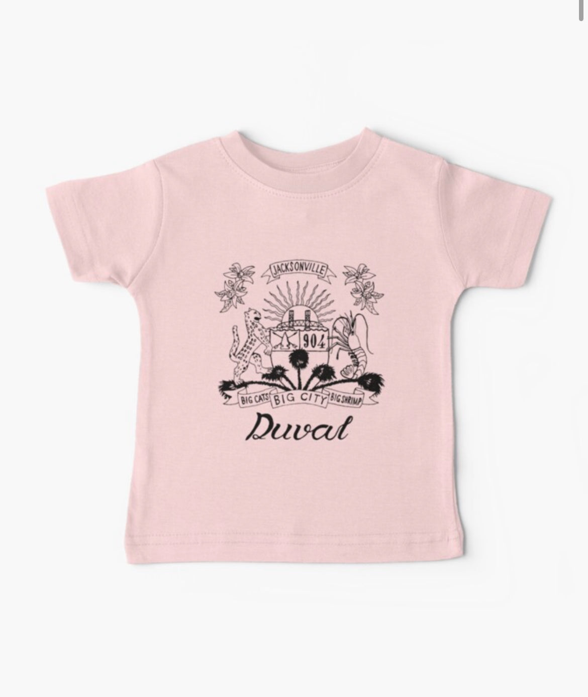 Duval Crest Kids Tee 2T to Large