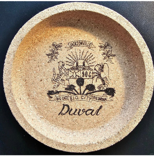 Duval Crest..... Join the Fam!  Show your 904 love around your home with these 4" round cork coasters  Made locally in Jax  Set of 4