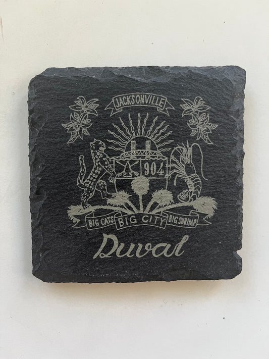 Duval Crest Slate Coaster